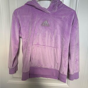 Adidas Purple Sweatshirt Hoodie Soft Fleece